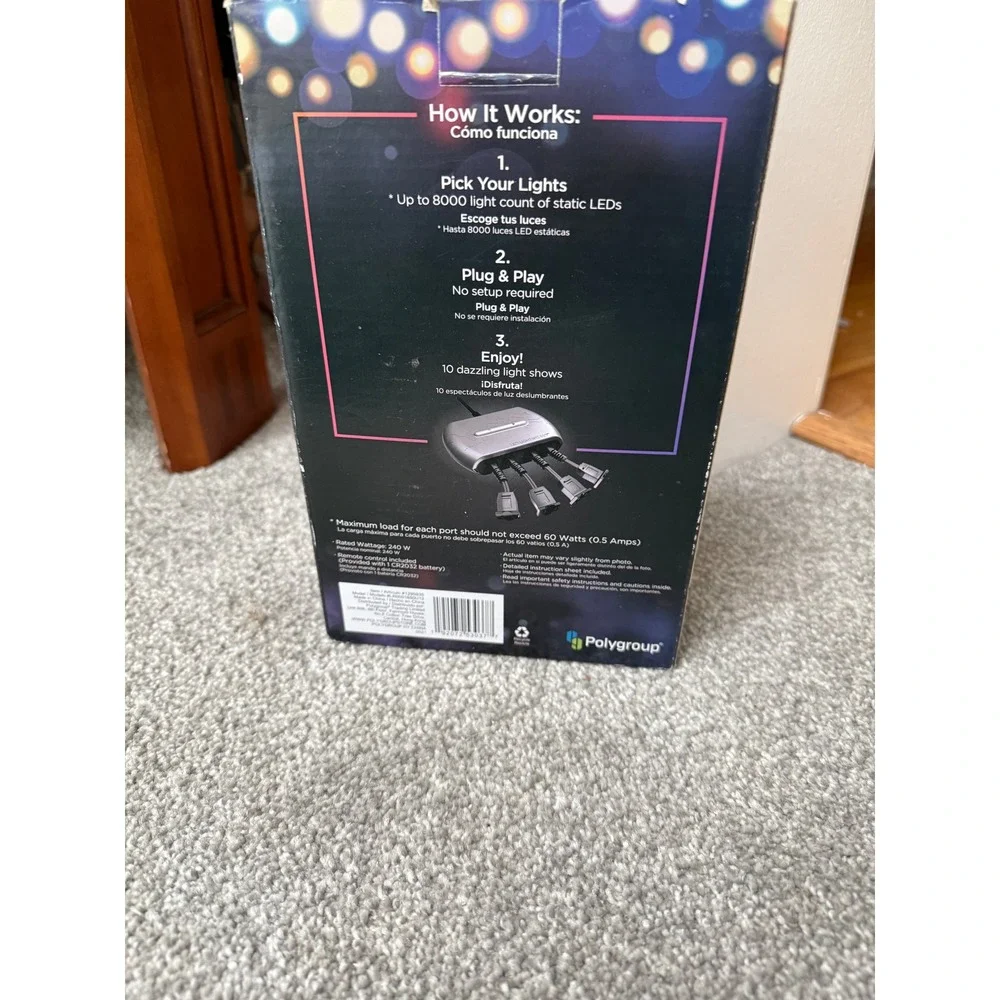 Lumations LED Light Wizard 4 Port Holiday Light Show Controller with Remote